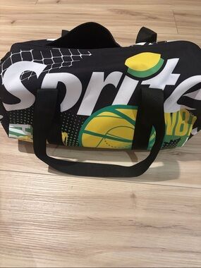 NBA Black Duffel Bag with sprite Graphics